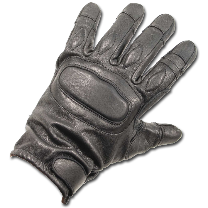 TACTICAL PADDED SECURITY KEVLAR ANTI SLASH LEATHER GLOVES BLACK COMBAT SIA eBay