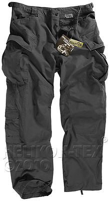 HELIKON SFU TROUSERS TACTICAL BLACK SPECIAL FORCES SAS CARGO MENS ...