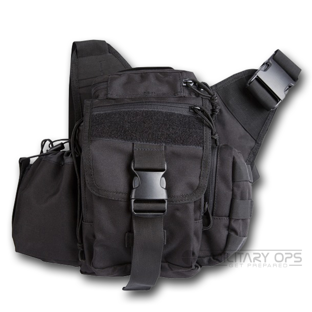 TACTICAL CAMERA BAG BLACK MOLLE SHOULDER BAG ACCESSORIES TRAVEL LENS ...