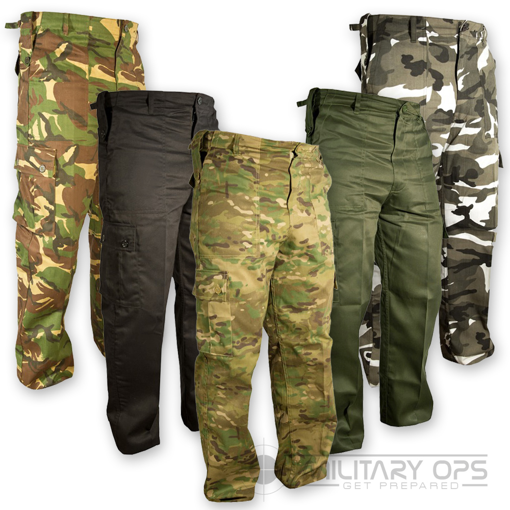 MILITARY ARMY PANTS US STYLE COMBAT BDU TROUSERS CAMO BATTLE DRESS | eBay