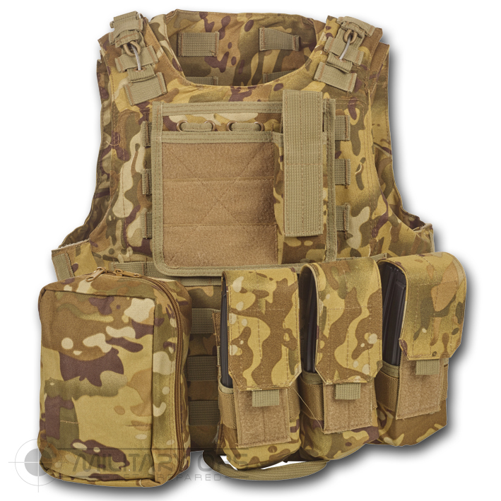 MTP MULTICAM FIRST AID MEDICS ASSAULT VEST BRITISH ARMY STYLE MILITARY ...